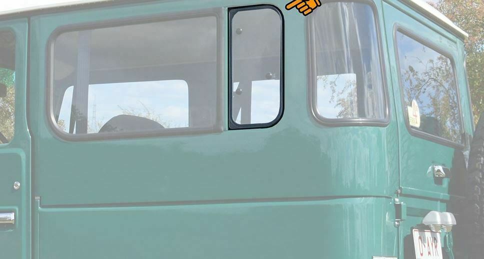 Side Window Seal Rear Small Open Window For LandCruiser FJ40 BJ40 BJ42 SWB