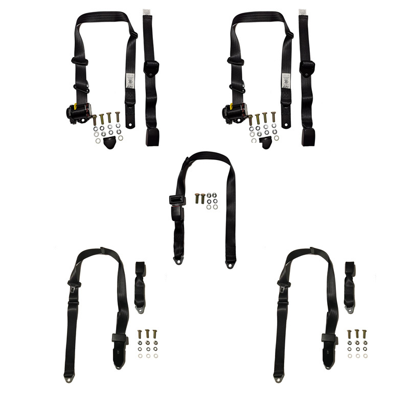 Complete Seat Belt Kit To Suit Ford Falcon XA 197276 Sedan and Station