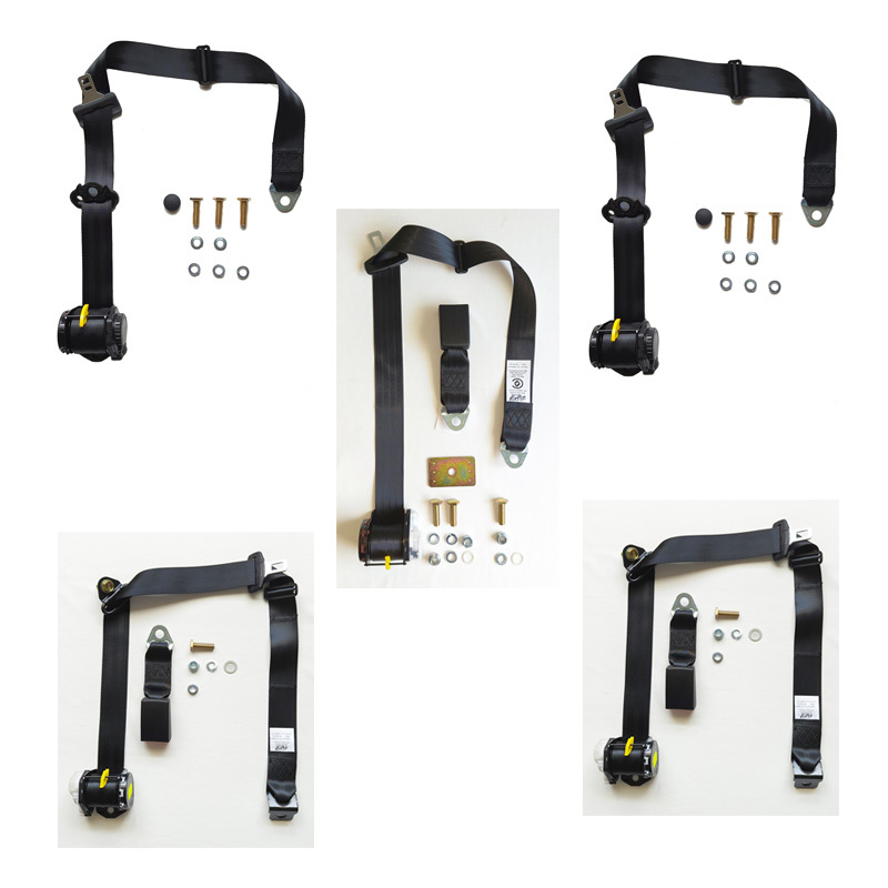 APV-S Front Seat Belt Kit – Black – For Holden HK HT HG HQ Sedan – ADR Approved