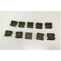 Datsun 1200 Ute B120 Pickup Steel Clips Outer Door Belt / Weatheratrips -10pcs