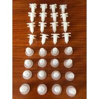 Ford Falcon XD XE XF Rear Door Trim Clip Kit Fastener Plug Kit LH & RH - 32PCS