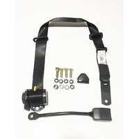 Retractable Seat Belt Lap Sash 90-90 On Pillar + 300mm Flexible Stalk Buckle 3.8M