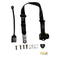 Retractable Seat Belt 2.6M Length - 90-90 On Pillar 400mm Stalk Buckle - ADR Approved