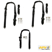 Rear Seat Belt Kit For Mazda RX4 LA 1973-81 Sedan and Wagon - ADR Approved