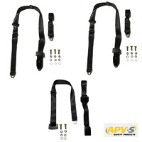 Rear Seat Belt Kit For Toyota Corolla 1979-87 2 Door Coupe - ADR Approved