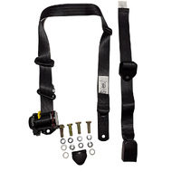 Retractable Seat Belt Lap Sash 3.2M 90-90 On Pillar + 150mm-610mm Adjustable Web Buckle