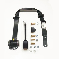 Retractable Seat Belt 90-90 On Pillar Floor Mounted 350Mm Stalk Buckle Right Hand